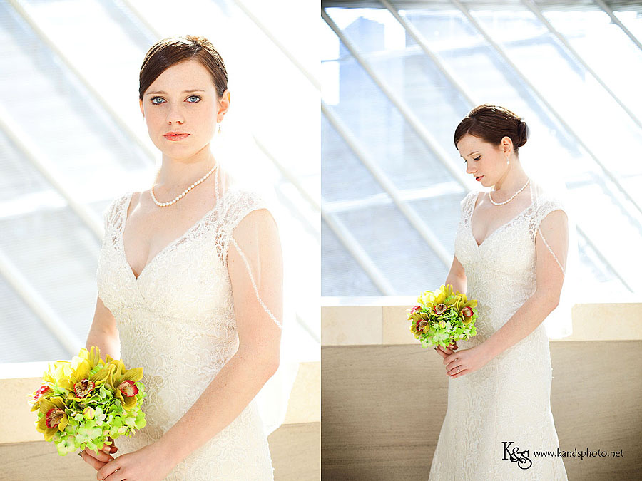 Dallas Wedding Photographers, K & S Photography, photographed Chelsea Dallas' Bridal Session at the Meyerson Sympony Center