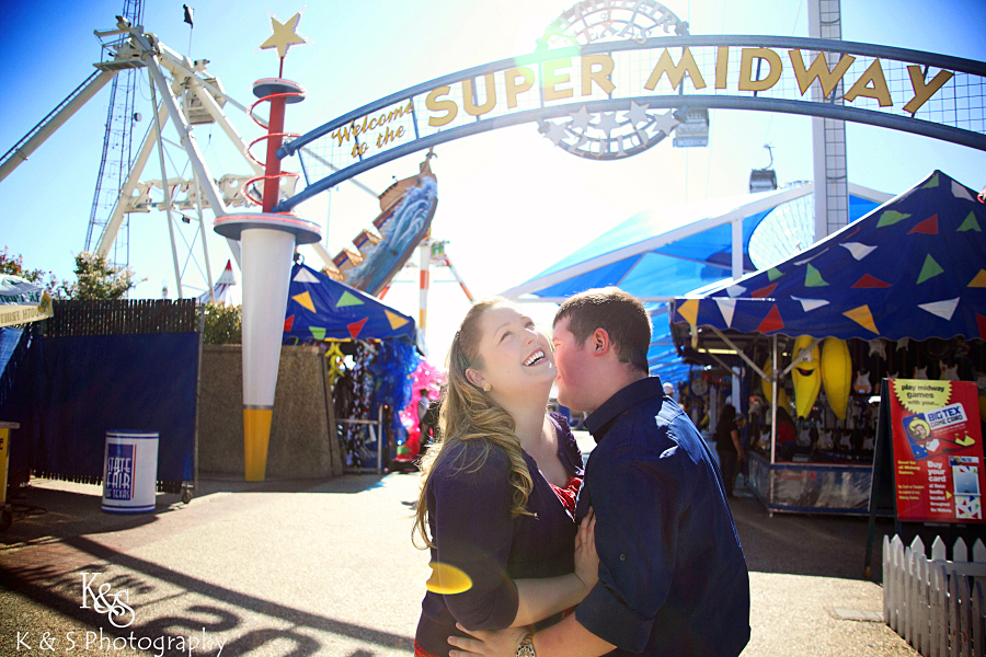 Sneak Peak of Nathan and Laura's Texas State Fair Engagement Session taken by Dallas Wedding Photographers, K & S Photography