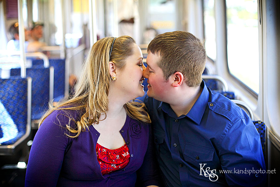 Nathan and Laura's Engagements at the Texas State Fair.  Photographs by Dallas Wedding Photographers, K & S Photography