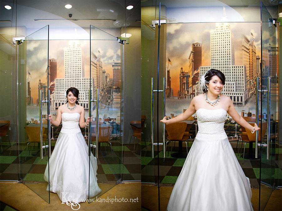 Sergio and Lacey's Wedding Session in Downtown Dallas. Photography by Dallas Wedding Photographers, K & S Photography
