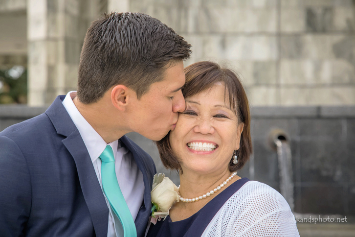 Wedding at Dallas Mormon Temple