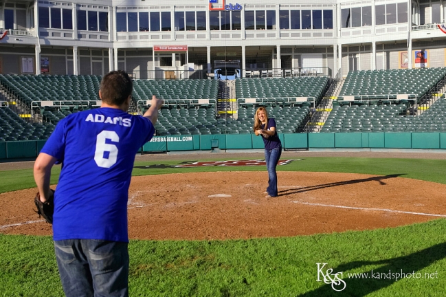 Dallas Baseball Engagement Session by Dallas Engagement Photographers, K & S Photography