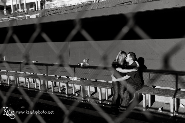Dallas Baseball Engagement Session by Dallas Engagement Photographers, K & S Photography