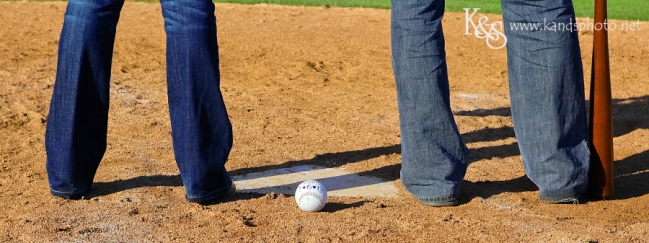 Dallas Baseball Engagement Session by Dallas Engagement Photographers, K & S Photography
