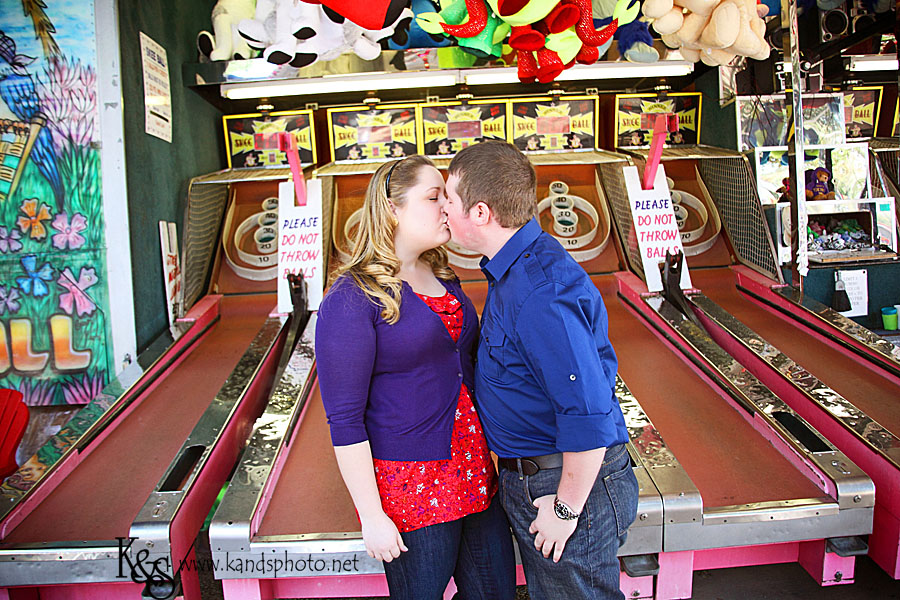 Nathan and Laura's Engagements at the Texas State Fair.  Photographs by Dallas Wedding Photographers, K & S Photography