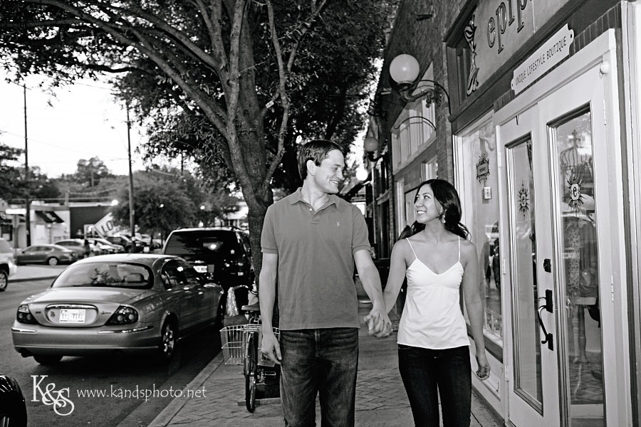 Brian and Rosie's Engagements in Bishop Arts District | Dallas Wedding Photographers