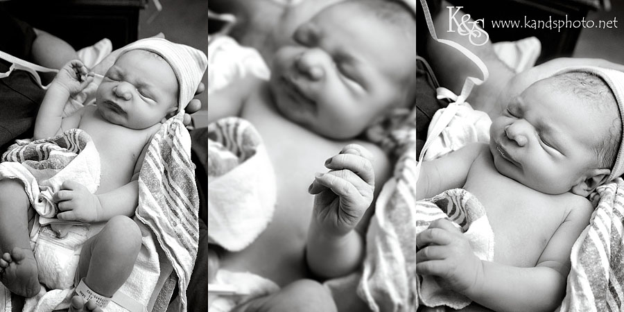 Baby Henry is welcomed into the world. Photographs by Dallas Photographers, K & S Photography