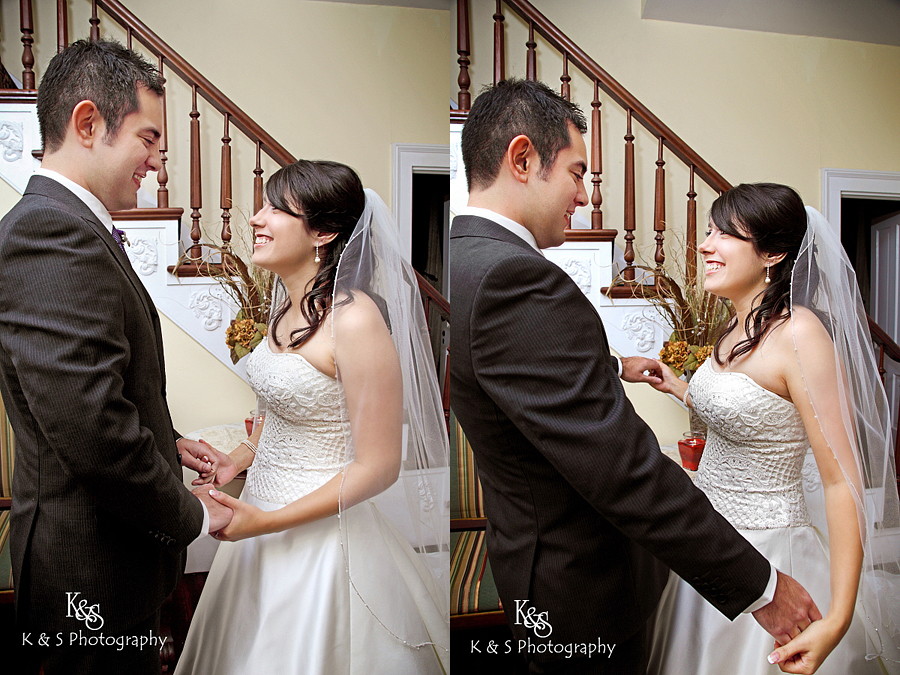 Sergio and Lacey's Wedding at the Bingham House in McKinney. Photographs by Dallas Wedding Photographer, K & S Photography